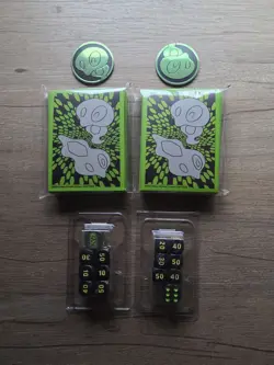 Pokemon Perfect Order ETB 2 Pack Of Sleeves, Dice, And Coin - Image 1
