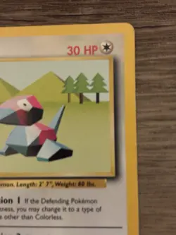 Pokemon TCG Porygon Base Set 39/102 Uncommon Regular 30 HP English 1999 - Image 5