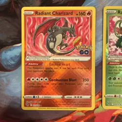 Radiant Charizard, Radiant Blastoise, Radiant Venusaur Trio Pokemon - Near Mint - Image 2