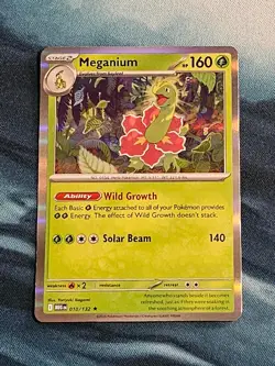 Meganium 010/132 Rare Mega Evolution Pokemon Holo NM/M - Image 1