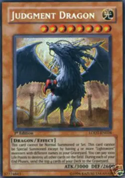 Yugioh! MP Judgment Dragon - LODT-EN026 - Secret Rare - Unlimited Edition Modera - Image 1
