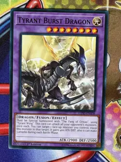 Yugioh Tyrant Burst Dragon LEDD-ENA38 Single - Image 1
