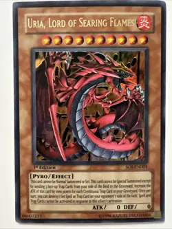 Uria, Lord of Searing Flames SOI-EN001 Shadow of Infinity 1st Edition (1) - Image 1