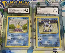 Squirtle & Wartortle Pokemon Classic Collection Blastoise Deck Holo Set CGC 9.5 - Image 1