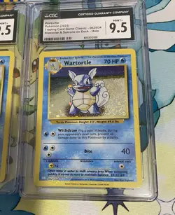 Squirtle & Wartortle Pokemon Classic Collection Blastoise Deck Holo Set CGC 9.5 - Image 4