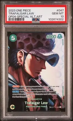 PSA 10 - Trafalgar Law Alt Art SP OP01-047 - One Piece English - Image 1