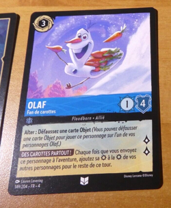 LORCANA TRADING CARD GAME DISNEY CHAPITRE 4 CARTE OLAF 149/204 FR ** - Image 1