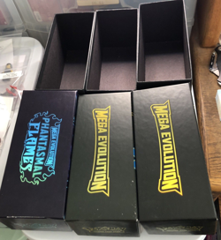lot 3 Pokemon TCG Elite Trainer Storage Box mega evolution EMPTY ETB - No Cards - Image 1