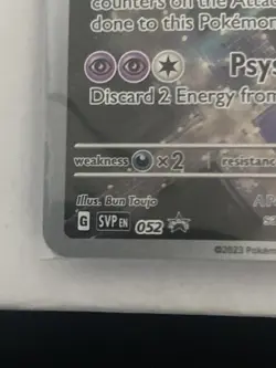 Pokemon TCG Mewtwo Black Star Promo Card SV 052 Sealed - Image 5