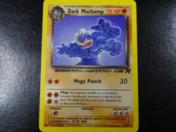 Dark Machamp - 27/82 - Pokemon Team Rocket Unlimited Rare Card WOTC MP - Image 1