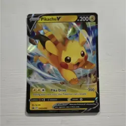 Pokemon Pikachu V SWSH285 Sword & Shield Promo Holo 200 HP Pika Drive Card - Image 1