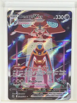 Pokemon Deoxys VMAX Ultra Rare TCG Card Crown Zenith: Galarian Gallery GG45/GG70 - Image 1