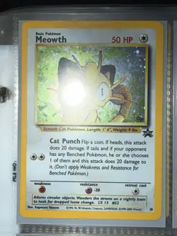 Pokemon Wotc Promo Meowth 10/53 Holo Card 50 HP Basic English Promo - Image 1
