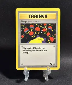Trainer Sleep! 79/82 - Team Rocket Pokemon Card LP Vintage - Image 1