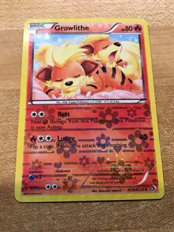 Pokemon TCG Growlithe RC4/RC25 Legendary Treasures 2013 Radiant Collection Card - Image 1