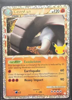 Donphan Prime 107/123 Celebrations Classic Collection Pokemon 2021 - Image 1