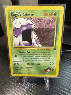 Koga's Grimer Gym Challenge Pokemon Card LP - Image 1