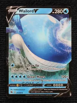 Wailord V Pokemon Sword & Shield Champion's Path #013 - Image 1