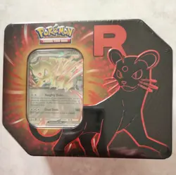 Pokemon Destined Rivals Tin Persian Edition Booster Packs Included New Sealed - Image 1