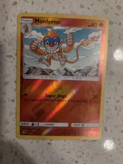 Monferno 22/156 Rev Reverse Holo SM Ultra Prism Pokemon NM - Image 1