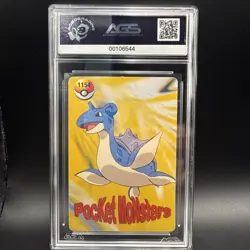 Pokemon CHARIZARD and LAPRAS Pocket Monsters Holo Prism Vending Sticker #1163 - Image 2
