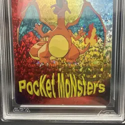 Pokemon CHARIZARD and LAPRAS Pocket Monsters Holo Prism Vending Sticker #1163 - Image 4