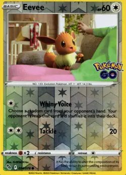 Eevee Common Pokemon GO 054/078 NM - Image 1