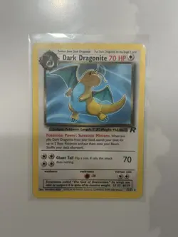 Pokemon Dark Dragonite TCG Card 22/82 Non-Holo Wizards of the Coast 1999 MP - Image 1
