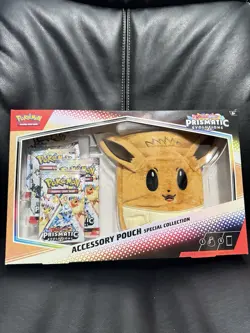 Pokemon TCG Prismatic Evolutions Eevee Accessory Pouch Special Collection Sealed - Image 1