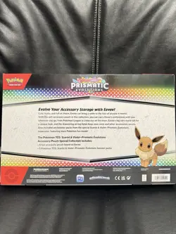 Pokemon TCG Prismatic Evolutions Eevee Accessory Pouch Special Collection Sealed - Image 2