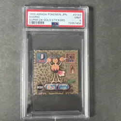 1999 Amada Pokemon Japanese Super DX Gold Stickers Dodrio #D143 PSA 9 MINT - Image 2