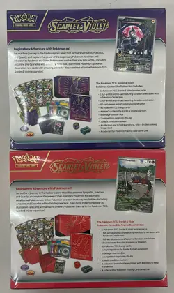 Lot of (2) Pokemon Center Scarlet & Violet PC Elite Trainer Box SET SEALED - Image 2