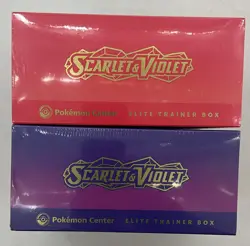 Lot of (2) Pokemon Center Scarlet & Violet PC Elite Trainer Box SET SEALED - Image 3