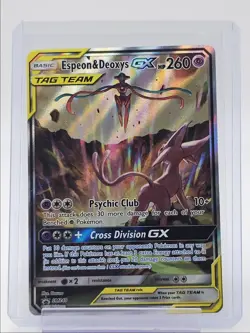 ESPEON & DEOXYS GX 2020 POKEMON SUN & MOON BLACK STAR PROMO #SM240 Q1882 - Image 1