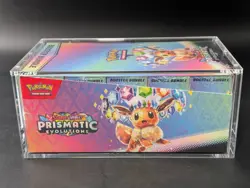 Pokemon SV8.5 Prismatic Evolutions Sealed Booster Bundle Display W/Acrylic Case - Image 4
