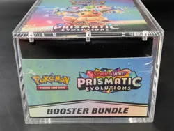 Pokemon SV8.5 Prismatic Evolutions Sealed Booster Bundle Display W/Acrylic Case - Image 5