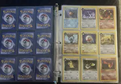 Pokemon TCG Binder Vintage Lot Team Rocket/Base Set 1st Ed Holo Machamp Zapdos - Image 2