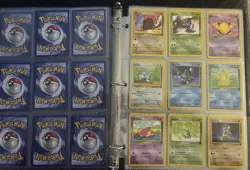 Pokemon TCG Binder Vintage Lot Team Rocket/Base Set 1st Ed Holo Machamp Zapdos - Image 3
