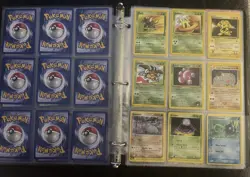 Pokemon TCG Binder Vintage Lot Team Rocket/Base Set 1st Ed Holo Machamp Zapdos - Image 4
