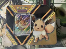 2020. Pokemon TCG Pokemon V Powers Tin Fall Eevee NEW TIN BOX,,,,,,,,,,,, - Image 1