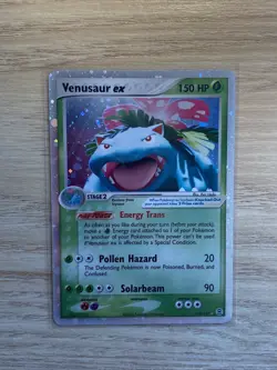 Venusaur ex 112/112 Holo Rare EX Fire Red & Leaf Green Pokemon Card NM 💎🔥 - Image 3