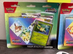 02 Blisters-Pokemon TCG - Prismatic Evolution - Tech Sticker Collection - Sealed - Image 2