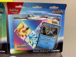 02 Blisters-Pokemon TCG - Prismatic Evolution - Tech Sticker Collection - Sealed - Image 3