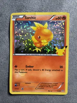 Pokemon TCG - Torchic - McDonald's 25th Anniversary Celebration 11/25 Holo 2021 - Image 1