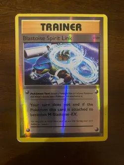 Pokemon TCG Blastoise Spirit Link Reverse Holo 73/108 Evolutions MP - Image 1