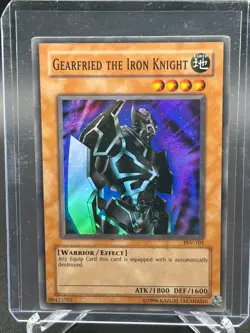 Yugioh TCG Gearfried the Iron Knight PSV-101 Vintage Holo LP/MP - Image 1