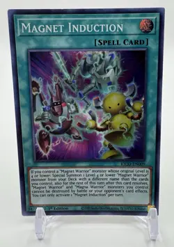 YuGiOh! - Magnet Induction KICO-EN009 Super Rare 1st Edition Lightly Played - Image 1