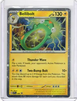 2023 Pokemon Scarlet Violet Cosmic Holographic Bellibolt 94 Black Star Promo - Image 1