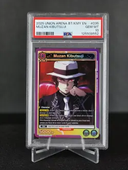 Muzan Kibutsuji SR Union Arena Demon Slayer PSA 10 English Very Low Pop - Image 1