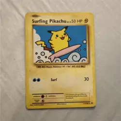 Pokemon Surfing Pikachu Evolutions Secret Rare Card 111/108 - Regular - 50 HP -… - Image 1